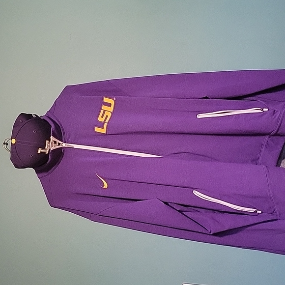 Hat & sweat jacket set Nike dri-fit Jacket 3X new era hat 7 5/8 like new Vintage - Picture 1 of 7
